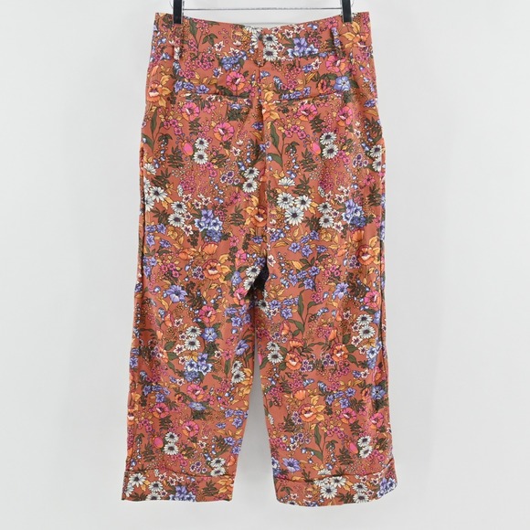 Anthropologie Floral Ankle Pants - Multicolor - Picture 2 of 13